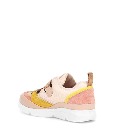 Shop Chloé Sonnie Sneakers In Pink