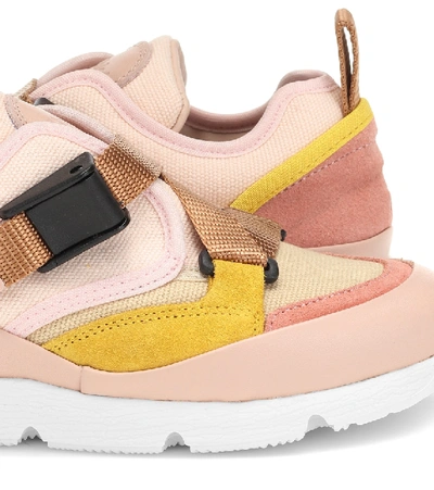 Shop Chloé Sonnie Sneakers In Pink