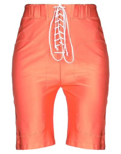 Shop Ben Taverniti Unravel Project Woman Shorts & Bermuda Shorts Apricot Size M Viscose, Elastane In Orange