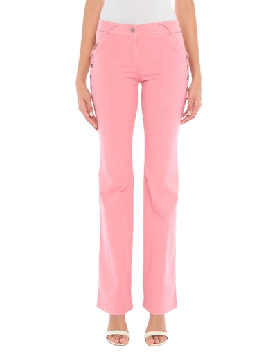 Shop D & G Casual Pants In Pastel Pink