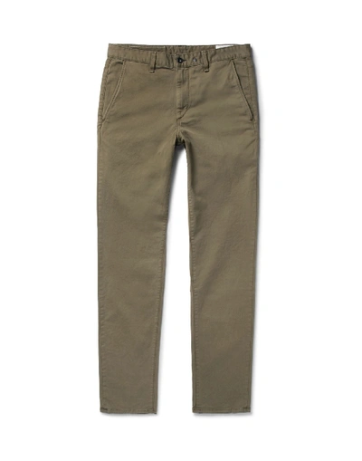 Shop Rag & Bone Man Pants Military Green Size 28 Cotton, Polyurethane