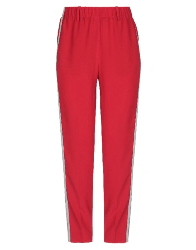 Shop Incotex Woman Pants Red Size 8 Acetate, Silk