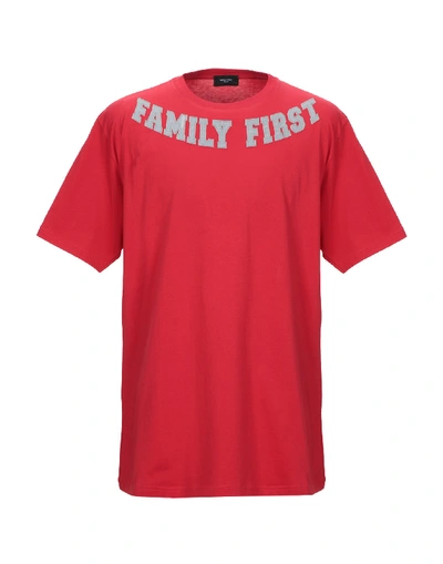 Shop Family First Milano T-shirts In Red