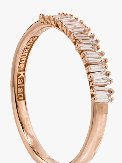 Suzanne Kalan 18kt Rose Gold Half Eternity Diamond Ring In Rose Gold