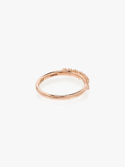 Suzanne Kalan 18kt Rose Gold Half Eternity Diamond Ring In Rose Gold