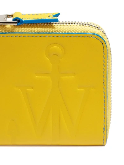 Shop Jw Anderson Anchor Logo Wallet In Yellow