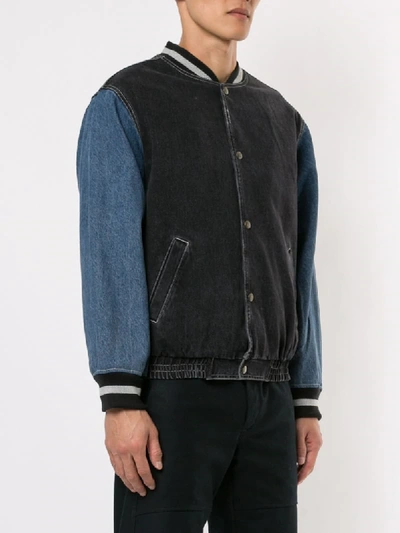 supreme denim varsity jacket