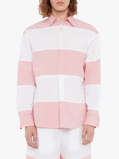 Shop Jw Anderson Oversized Panelled Shirt In White