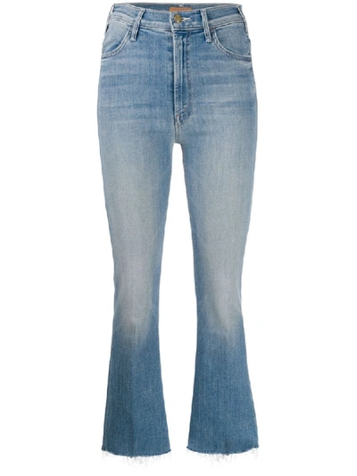 Shop Mother High Rise Bootcut Jeans In Blue