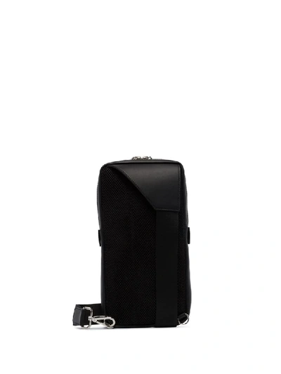 Shop Fendi Ff Motif Panelled Backpack In Black