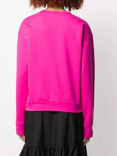 Shop N°21 Logo Printed Sweatshirt In Pink