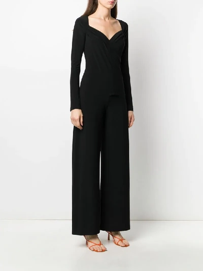 Shop Norma Kamali Cady Jumpsuit In Black