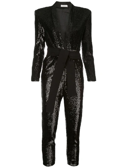 Shop A.l.c Kieran Sequin Jumpsuit In Black