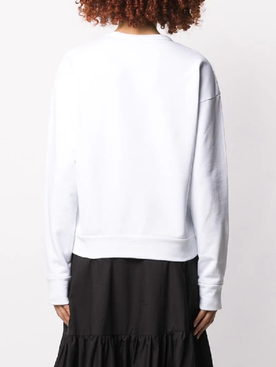 Shop N°21 Logo Printed Sweatshirt In White