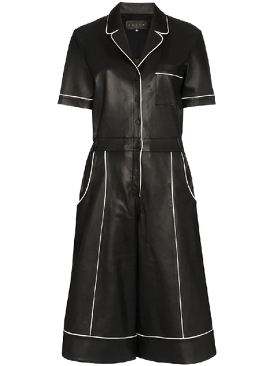 Shop Skiim Fiona Culotte Jumpsuit In Black