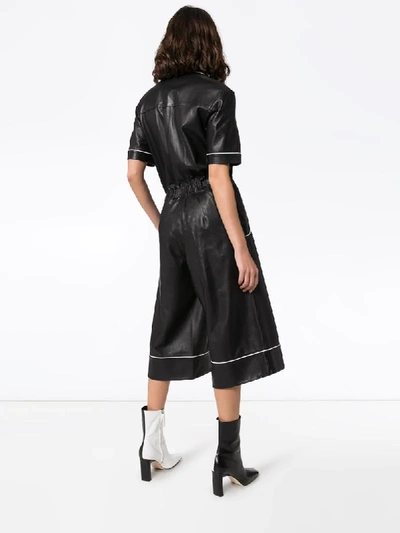 Shop Skiim Fiona Culotte Jumpsuit In Black
