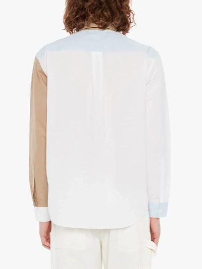 Shop Jw Anderson Panelled Colour-block Shirt In Blue