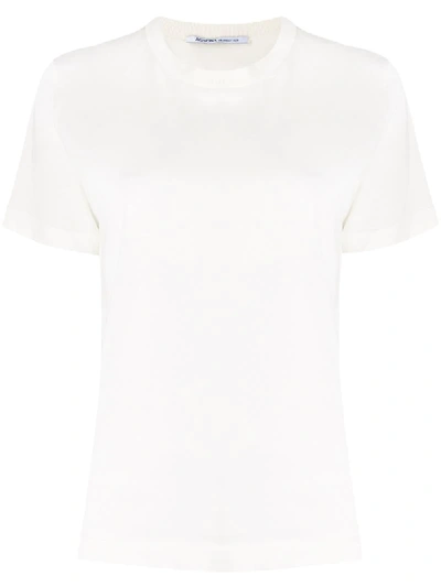 Shop Agnona Boxy Fit Crew Neck T-shirt In White