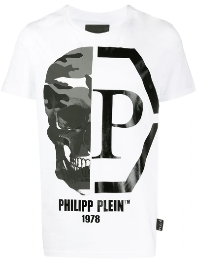 Philipp Plein T-shirt Mit Totenkopf-print In White | ModeSens