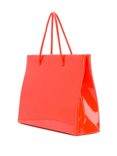 Shop Medea Hanna Logo Tote Bag In Orange