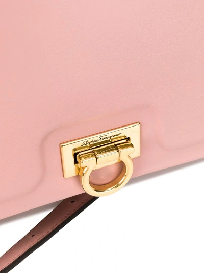 Shop Ferragamo Gancini Crossbody Bag In Pink