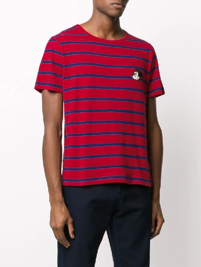 Shop Gucci X Disney Striped T In Red