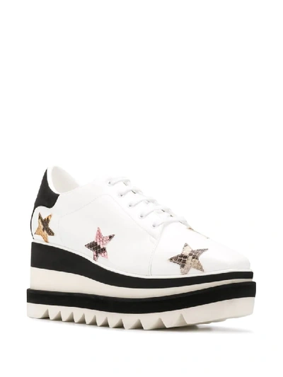 Shop Stella Mccartney Elyse Star Platform Sneakers In White