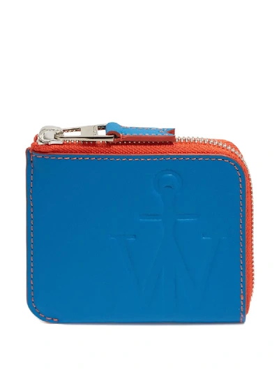 Shop Jw Anderson Anchor Logo Wallet In Blue