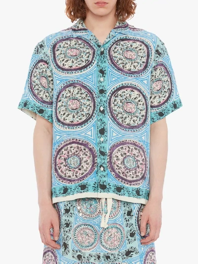 Shop Jw Anderson Mystic Paisley Printed Shirt In Blue