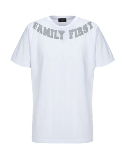 Shop Family First Milano T-shirts In White