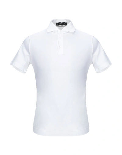 Shop Lamberto Losani Polo Shirt In White