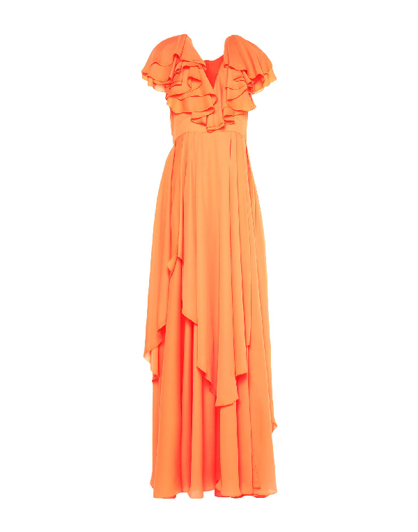 forever unique orange dress