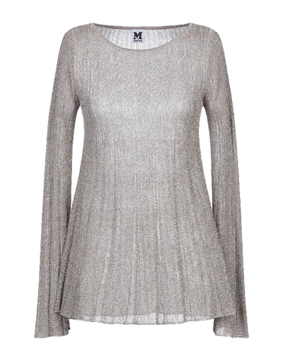 Shop M Missoni Woman Sweater Beige Size 8 Viscose, Polyester, Polyamide