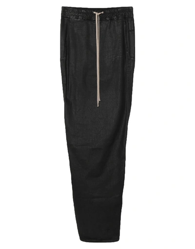 Shop Rick Owens Drkshdw Maxi Skirts In Black