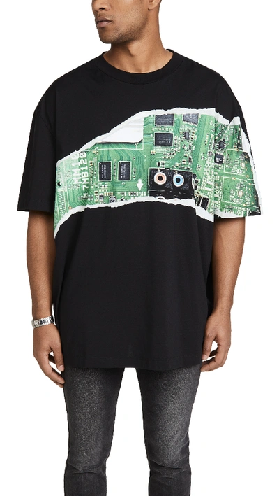 Shop Maison Margiela Oversized T-shirt In Black