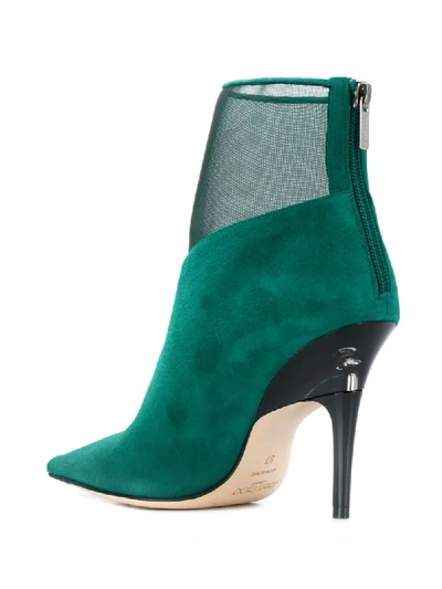 Shop Jimmy Choo Sioux 100mm Boots In Green
