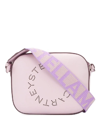 Shop Stella Mccartney Stella Logo Crossbody Bag In Purple