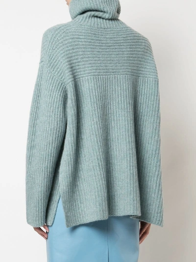 Shop Le Kasha Lisbon Cashmere Jumper In Blue