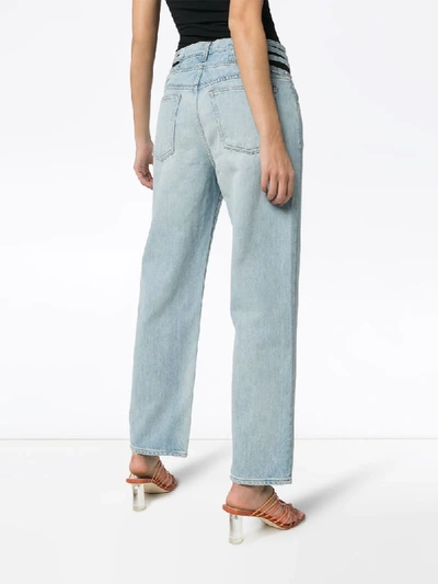 Shop 3x1 X Mimi Cuttrell Willow Cut-out Jeans In Blue