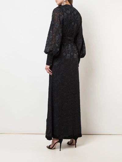 Shop Alexis Antonella Wrap Maxi Dress In Black