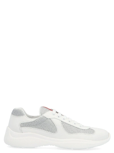 Shop Prada Americas Cup Shoes In White