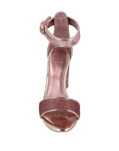 Shop Guess Sandals In Pink