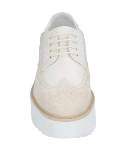 Hogan Lace-up Shoes In White