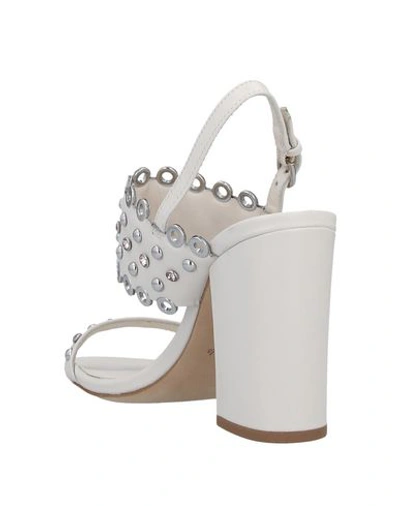 Shop Ash Woman Sandals Ivory Size 6 Soft Leather In White