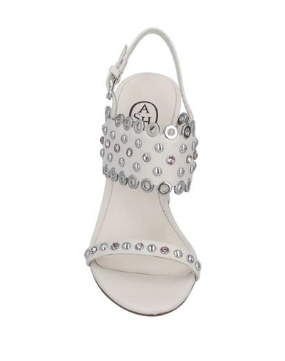 Shop Ash Woman Sandals Ivory Size 6 Soft Leather In White