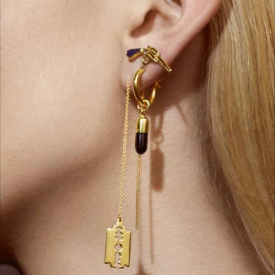 True Rocks Black & Gold Pistol Stud