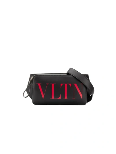 Shop Valentino Garavani Vltn Logo Belt Bag In Black