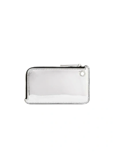 Shop Marc Jacobs The Snapshot Mirrored Coin Purse In Silver