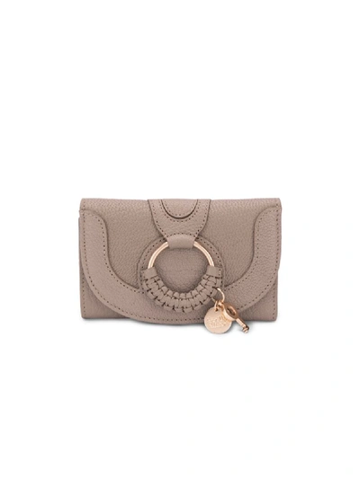 Shop See By Chloé Stitched Layered Wallet In Grey