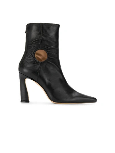 Shop Kalda Forywindow Cut-out Ankle Boots In Black